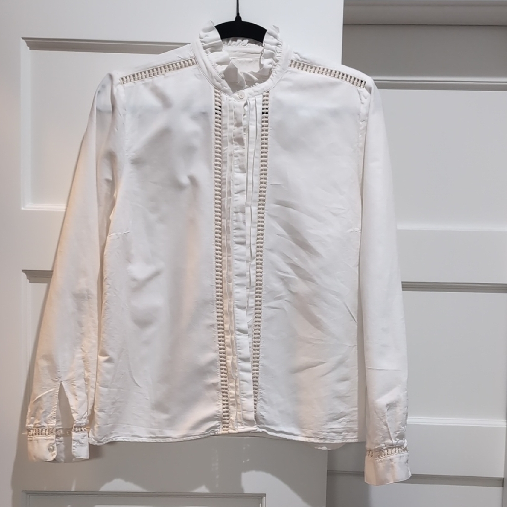 Rare Sezane Marguerite Blouse ASO Kate Middleton Sz 40